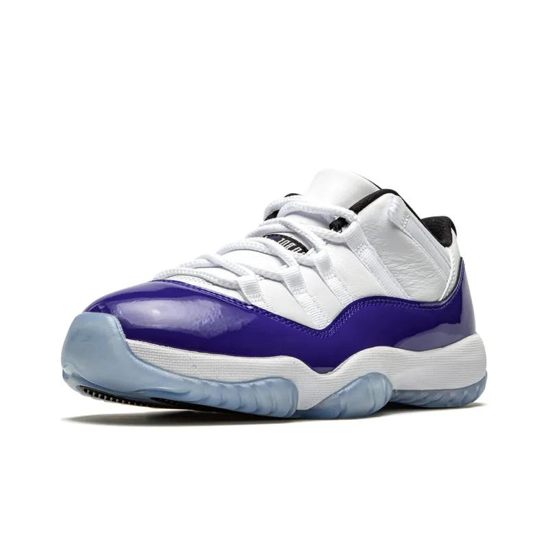 JORDAN 11 CMFT Low White/Black-Field Purple GS-4