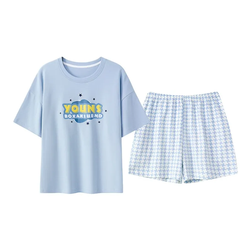 Mulong Family Pajama Set Women's Steel Blue-0