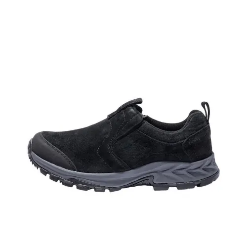 TOREAD Slip Resistant, Abrasion Resistant, Thermal Low Top Hiking Shoes Women's Black Gray