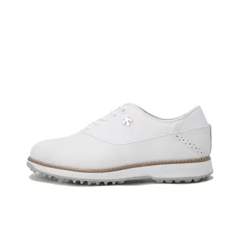 DESCENTE PRO CLASSIC Cushioning, Wear Resistant Low Top Golf Shoes Men's White
