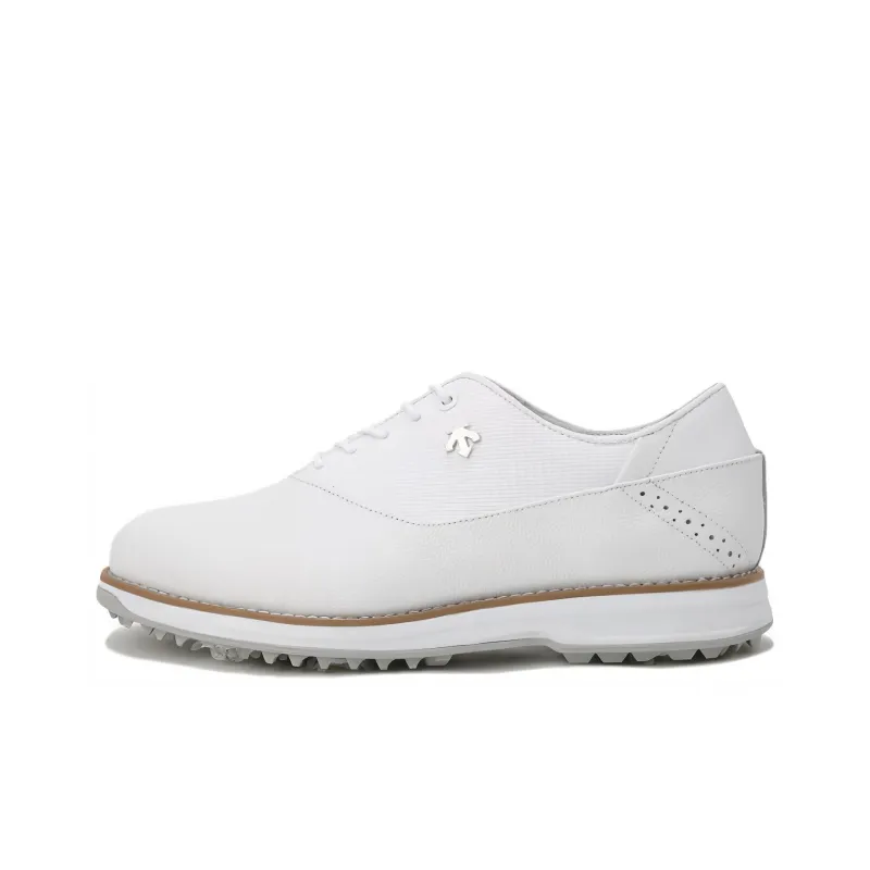 DESCENTE PRO CLASSIC Cushioning, Wear Resistant Low Top Golf Shoes Men's White-0