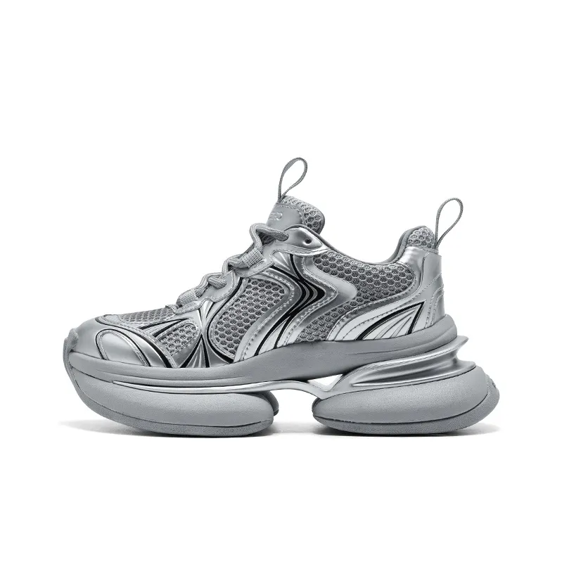 CHERYKALLY Chunky Sneakers Women's Low Top White-7