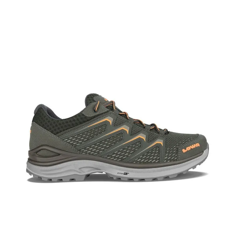 Lowa Maddo Cushioning Wear-Resistant Low-Top Training Shoes Men's Green Orange-1