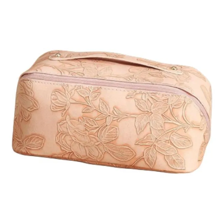 ALOENEY PU Makeup Bag Regular Women's White, Black, Brown-3