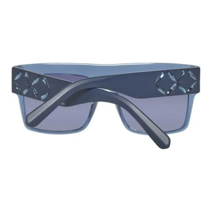 Swarovski Square Sunglasses Women's Blue-2