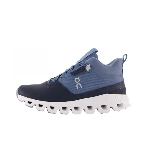 On Cloud Hi Running Shoes Women's Low-Top Marine Blue