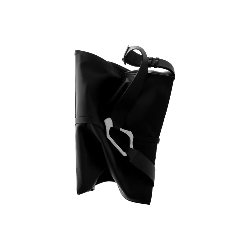 HELIOT EMIL Cow Leather Tote Bag Shopping Bag Shoulder Bag Handbag Unisex Black-6