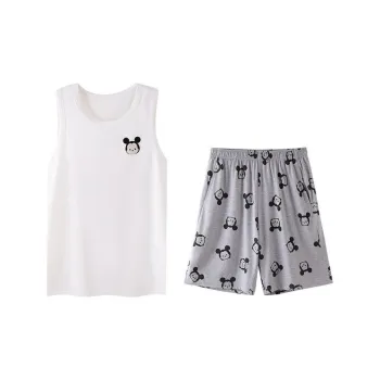 JINGYUN Pajama Set Summer Men's
