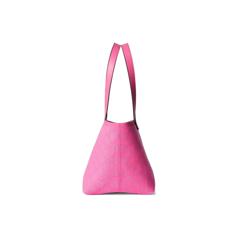 GUCCI Canvas Canvas Bag Tote Bag Shopping Bag Handbag Small Size Women's Deep Red-2