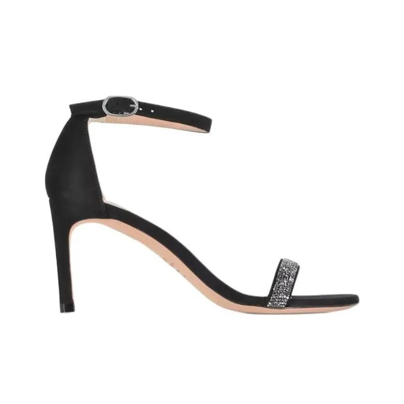Stuart Weitzman/SW One Strap Sandals Women's Black-1