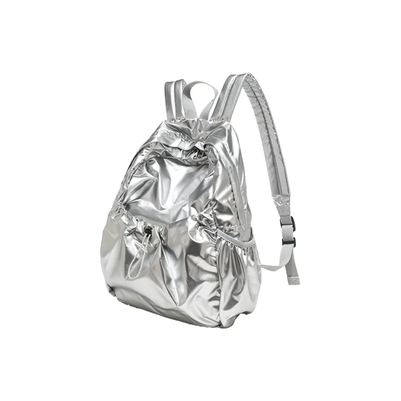 UNITE STAR Nylon Backpack Medium Size Women's Silver/Black-7
