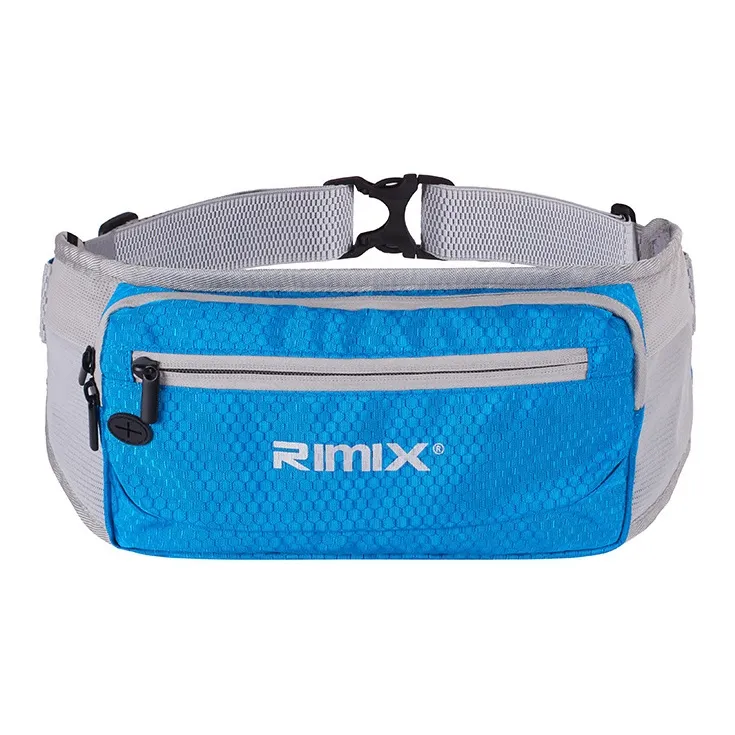 RIMIX Polyester Fanny Pack Regular Unisex Black/Blue/Rose Red-1