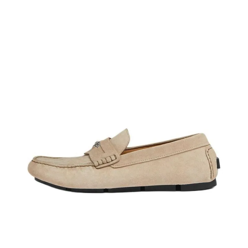 VERSACE Medusa Head Suede Loafers-0