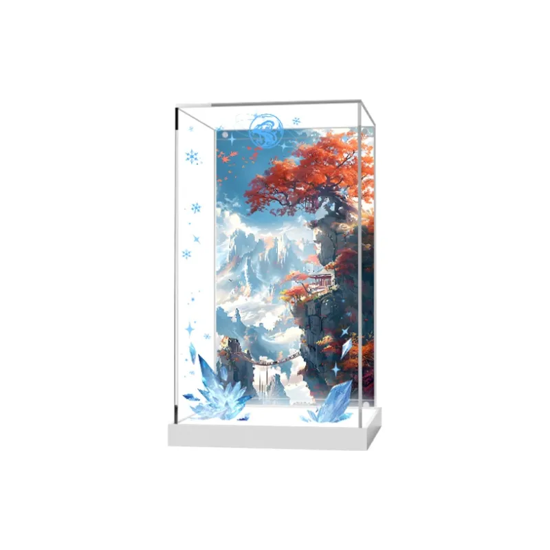 KGBOX Compatibility MiHoYo Ganyu·Chasing The Moon Figure Storage Dust Resistant Acrylic Display Case Model Accessories-2