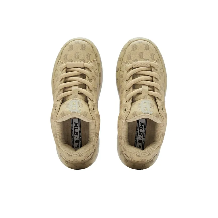 MLB Chunky Classic Slip Resistant Low Top Skateboard Shoes Unisex Brown-3