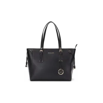 MICHAEL KORS Voyager Medium Crossgrain Leather Tote Bag