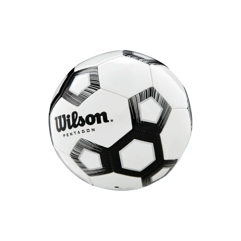 Wilson Size 5 Soccer PU Machine Stitched Soccer Ball Unisex Black White-4