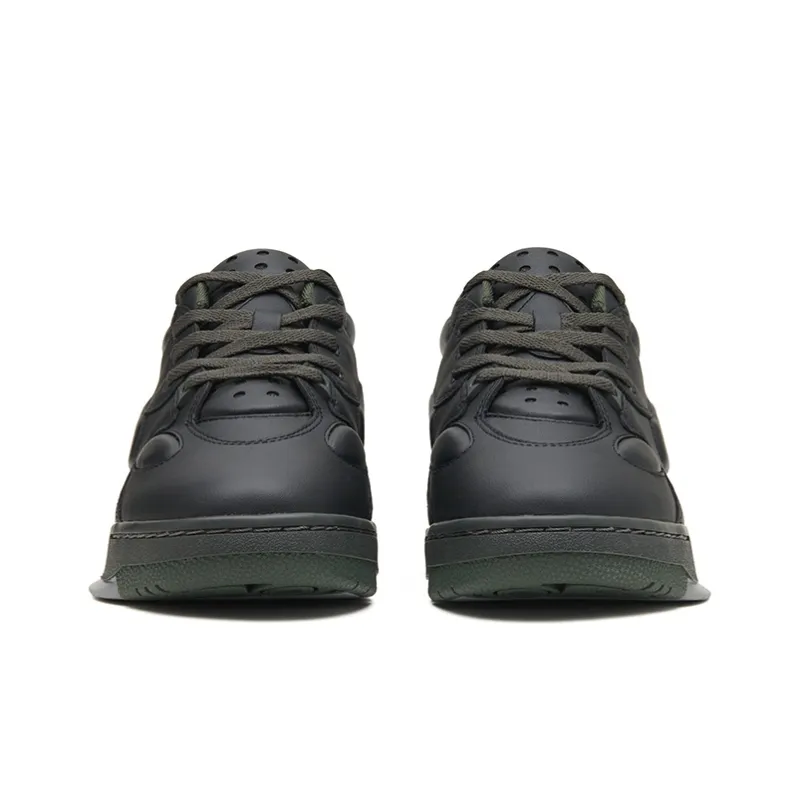 EQLZ EQUALIZER 1980 JS Low Top Vintage Basketball Shoes Unisex Black Agate-4