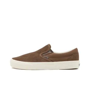 Vans Classic Slip On Abrasion Resistant Low Top Skateboard Shoes Unisex Brown