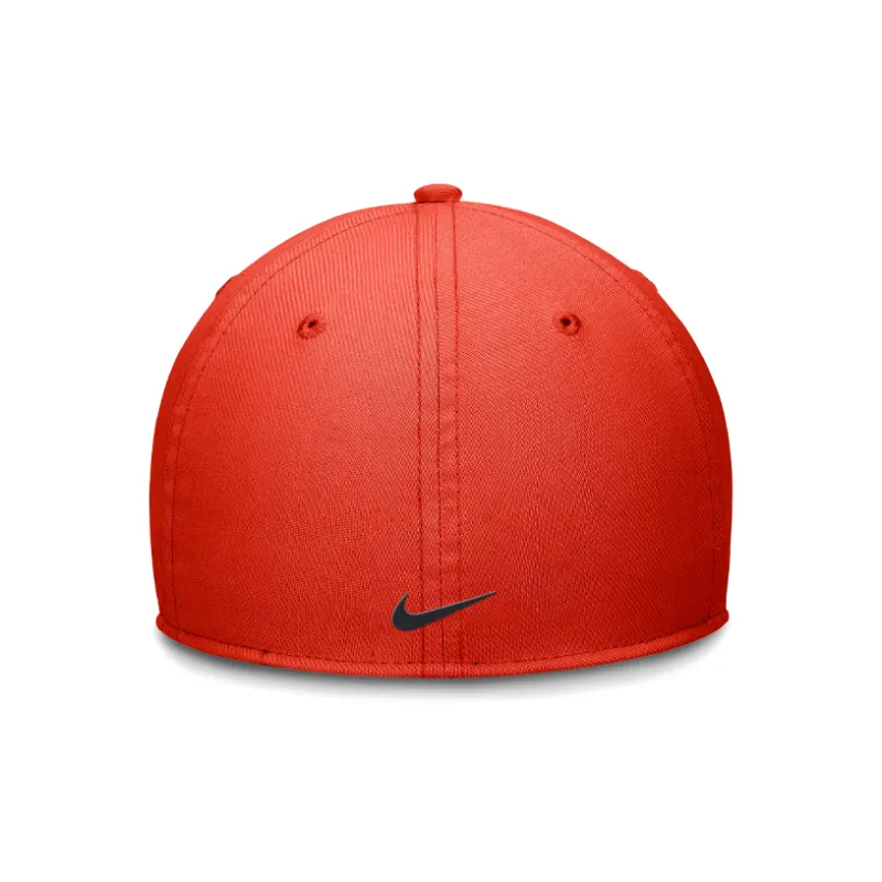 Nike Polyester Elastane Baseball Caps Men's Orange-1