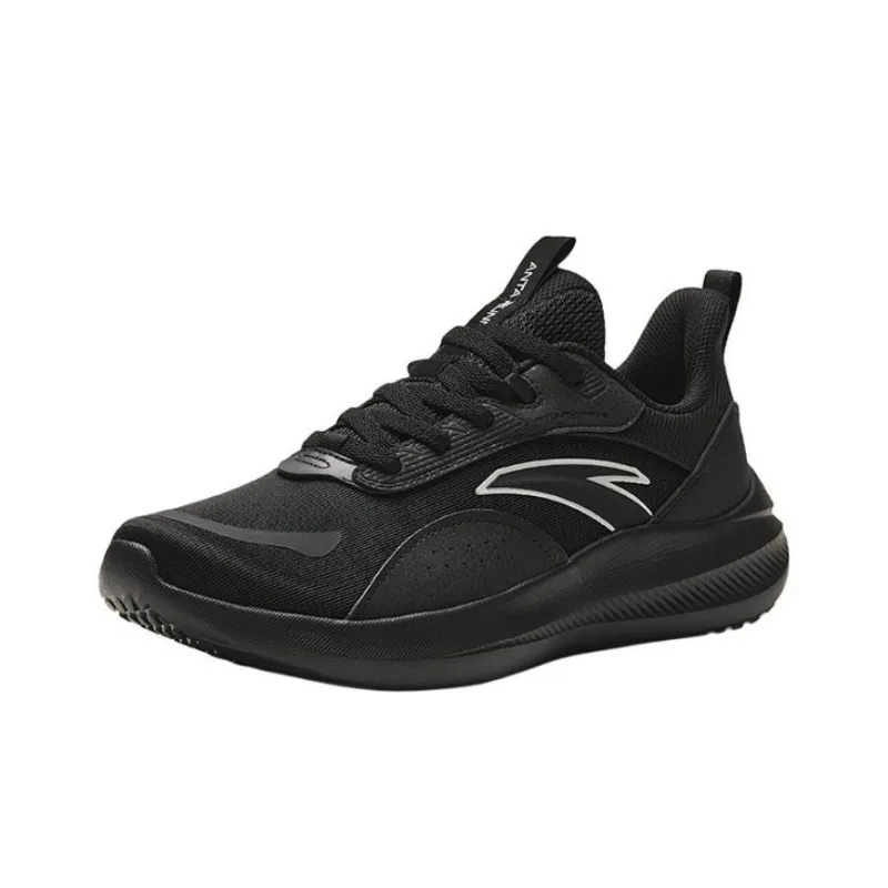 Anta Cushioning Slip Resistant Abrasion Resistant Breathable Casual Running Shoes Men's Black-2
