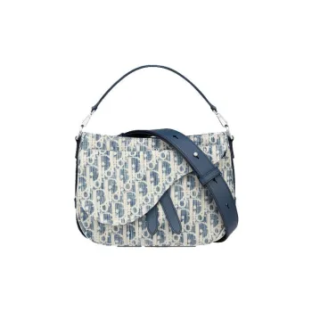 DIOR Saddle Cow Leather Saddle Bag, Sling Bag, Crossbody Bag, Shoulder Bag Men's Blue