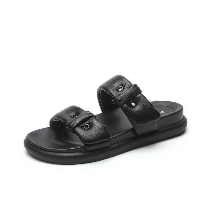 DAPHNE Rubber Sole Slip Resistant Abrasion Resistant Slide Slippers Women's-1