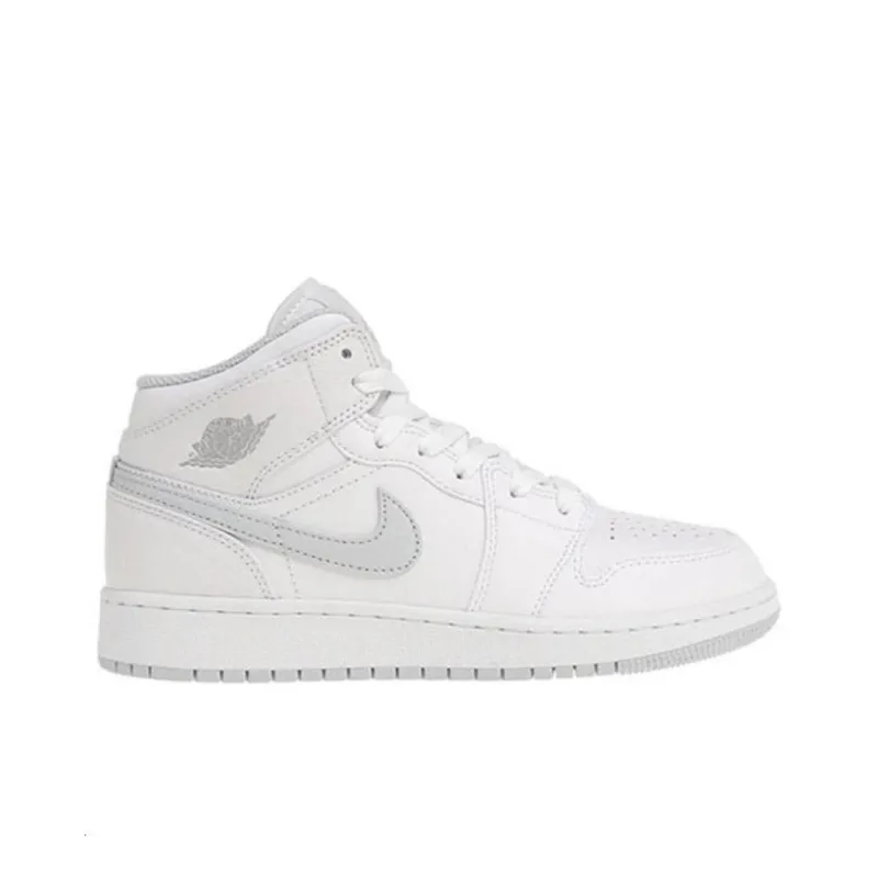 JORDAN 1 Mid 'White Platinum' Gs-1