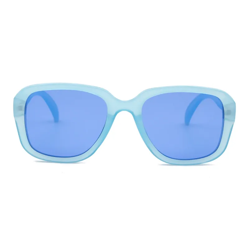 Pair Ponyo PC Square Sunglasses Unisex Blue-1