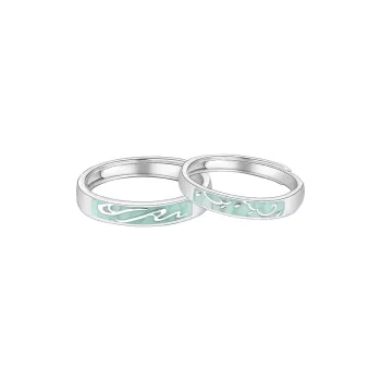MAGICPOLE 925 Sterling Silver Rings Unisex Silver