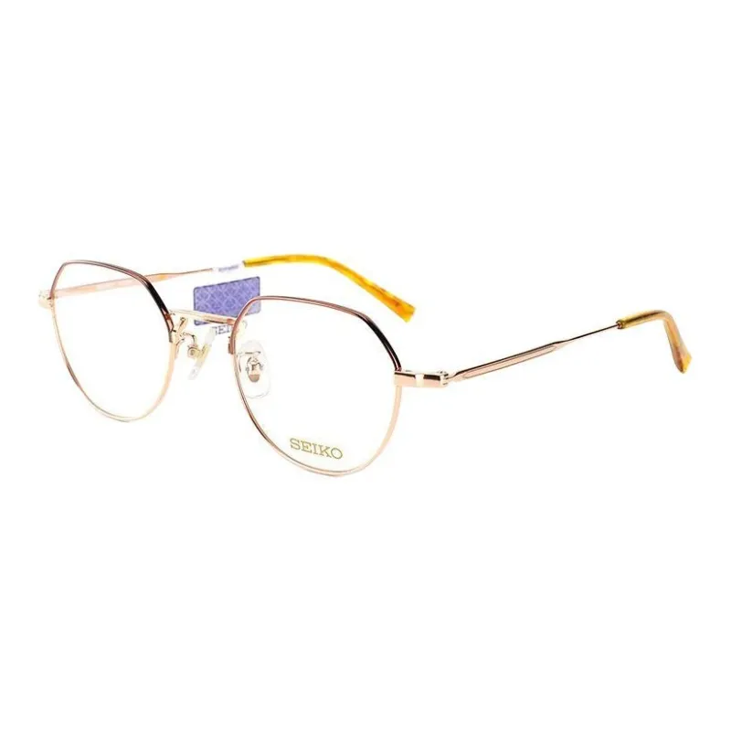 SEIKO Titanium Alloy Irregular Shape Eyeglass Frames Unisex Multicolor-2
