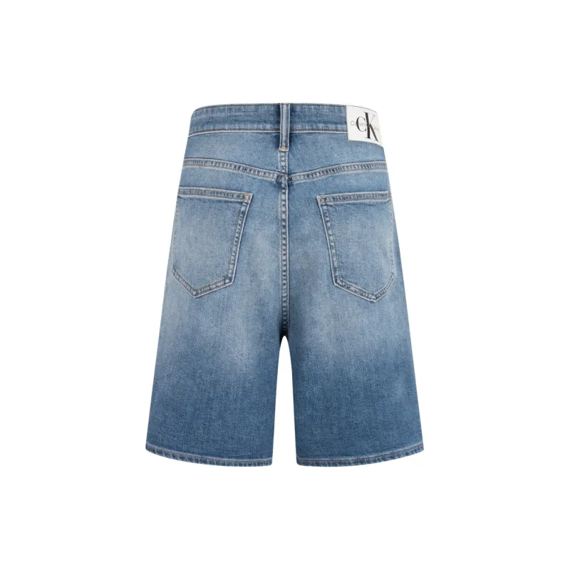 CALVIN KLEIN Denim Shorts Unisex Denim Light Blue-1