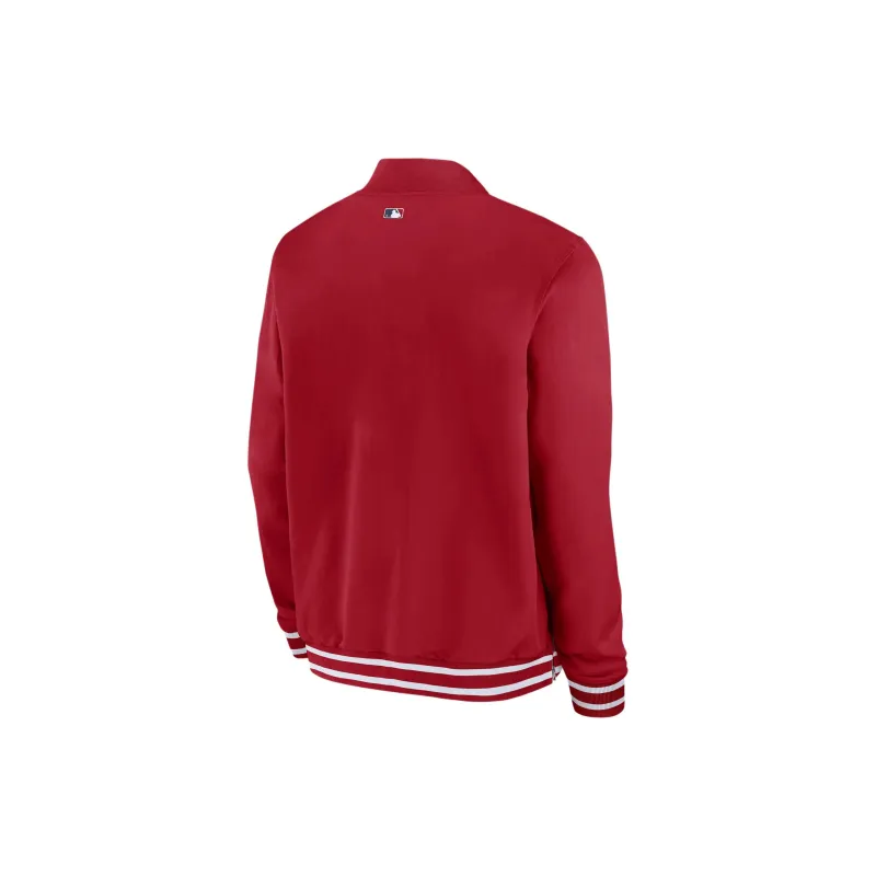 Nike St. Louis Cardinals Authentic Collection Men's Nike Mlb Full Zip Bomber Jacket-1