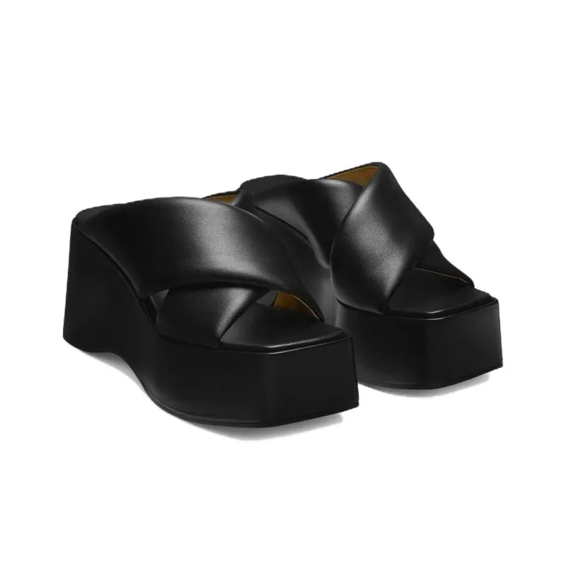 Paris Texas Vicky 80mm Leather Mules-3