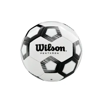 Wilson Size 5 Soccer PU Machine Stitched Soccer Ball Unisex Black White