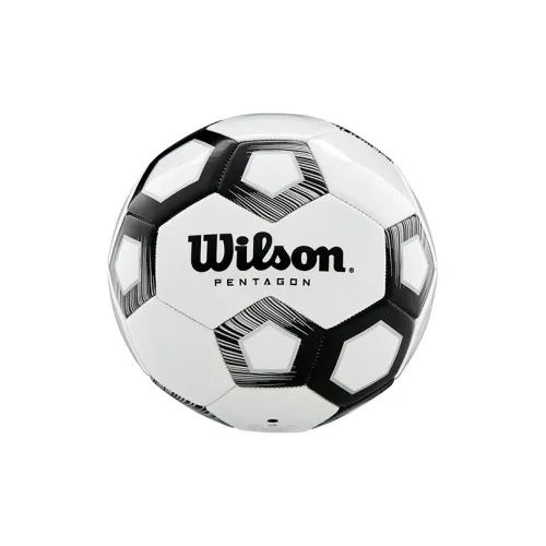 Wilson Size 5 Soccer PU Machine Stitched Soccer Ball Unisex Black White