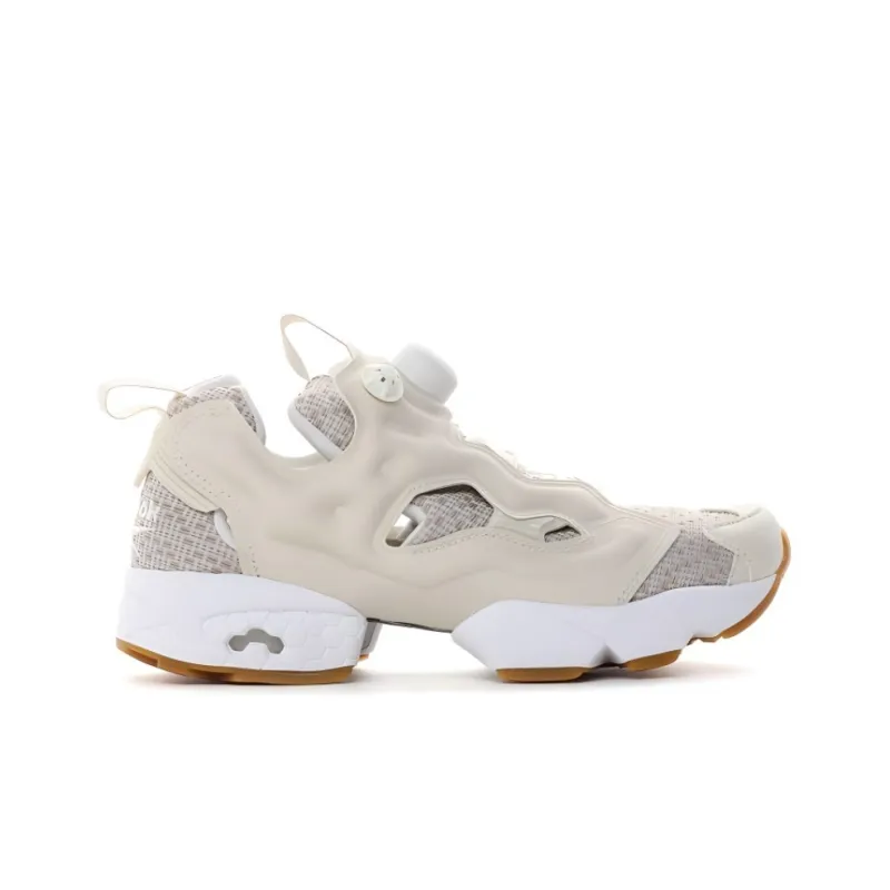 Reebok Instapump Fury Non slip Lightweight Low Top Casual Shoes Unisex Ecru-1