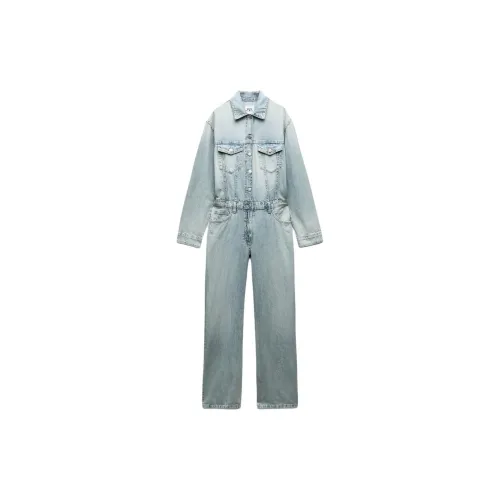 ZARA Jumpsuits Women's Light Blue