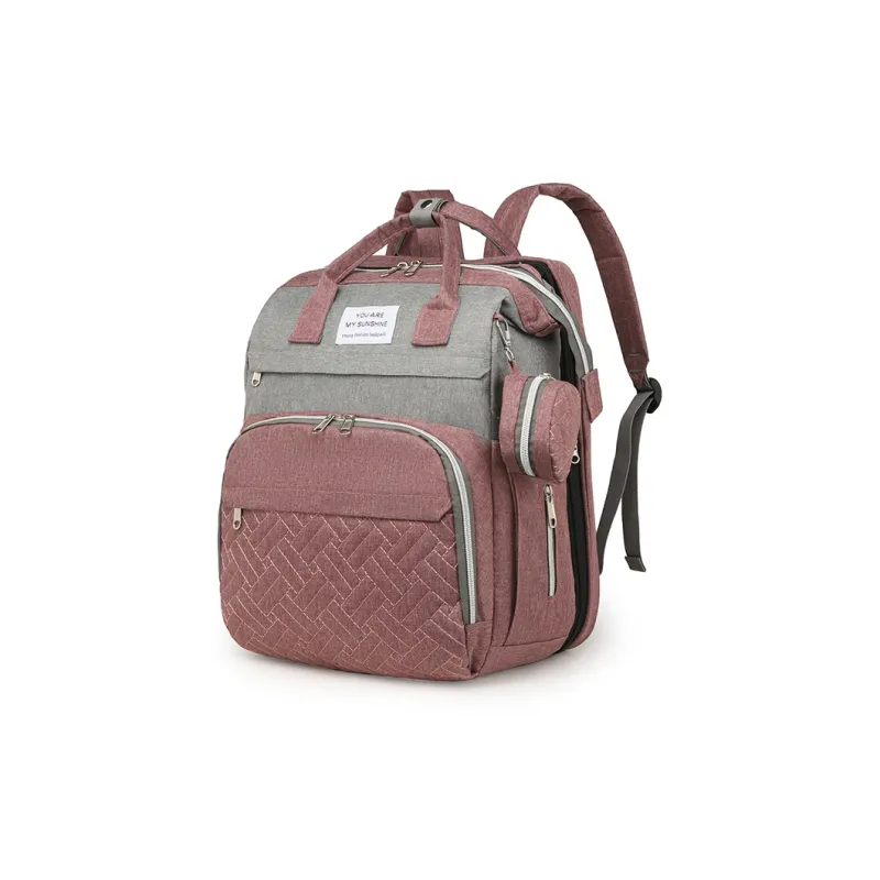 KINGSONS Oxford Backpack Unisex Gray/Black/Purple/Dark Blue/Pink-17
