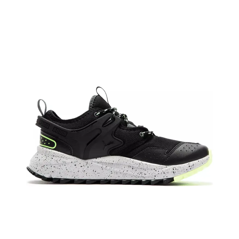 PUMA Anti Slip Wear Resistant Low Top Casual Shoes Unisex Black Green-1