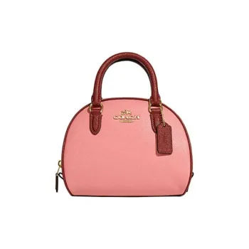 COACH Sydney Split Cow Leather Shoulder Bag Crossbody Bag Handbag Regular Women's Mixed Candy Pink