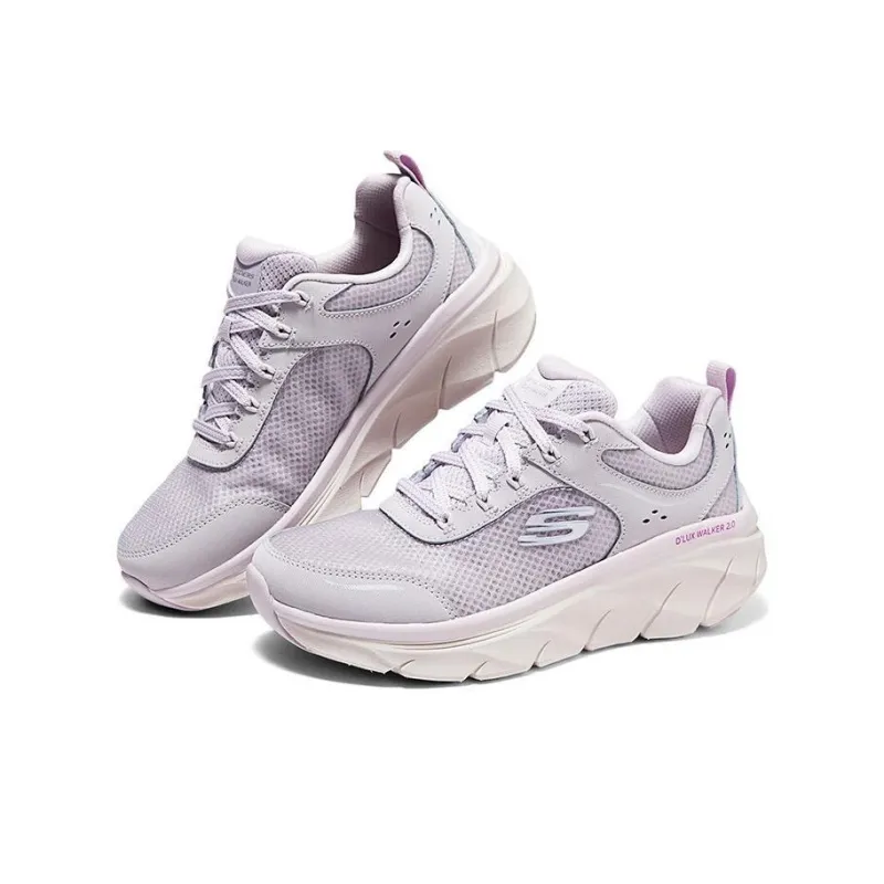 Skechers D'Lux Walker 2.0 Slip Resistant Breathable Low Top Casual Shoes Women's Purple-3