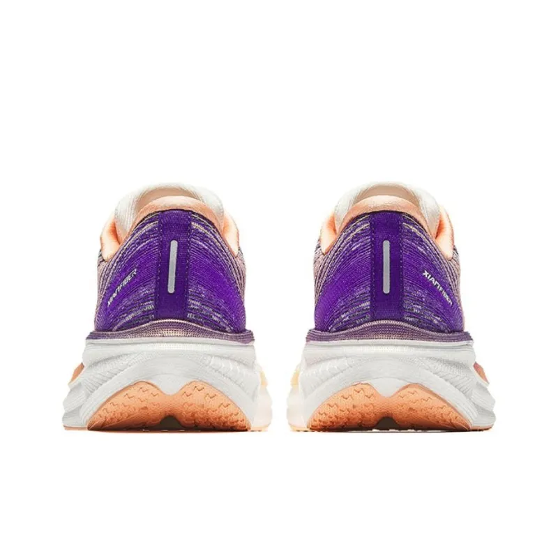 Anta Cushioning, Slip Resistant, And Abrasion Resistant Low Top Casual Running Shoes Women's White Purple-3
