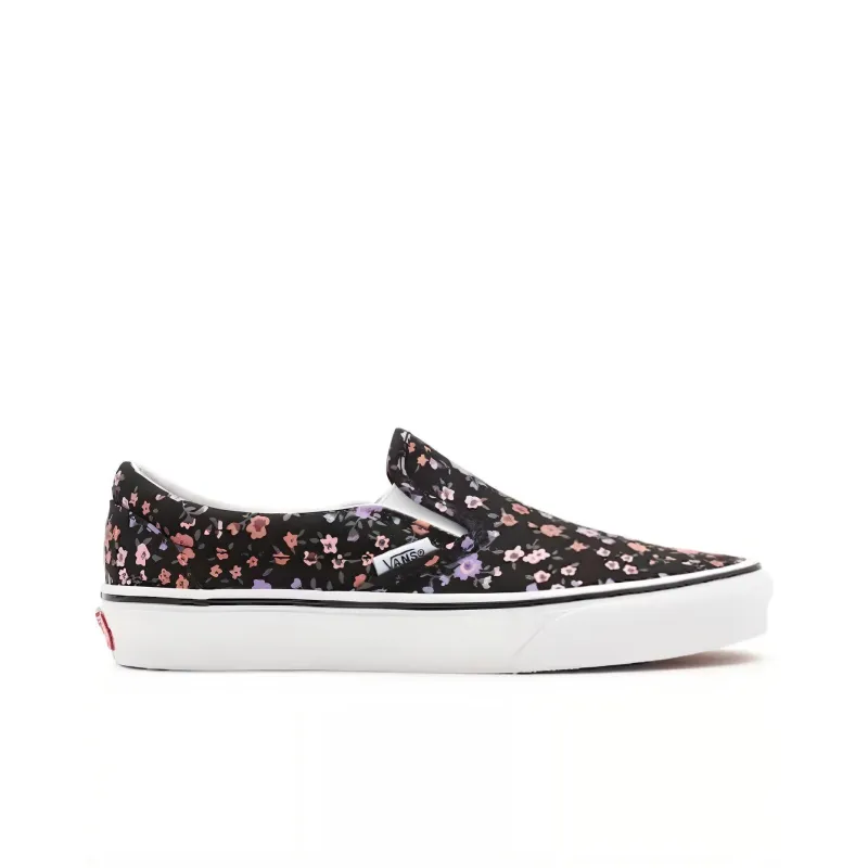 Vans Classic Slip On Black Floral Women's-1