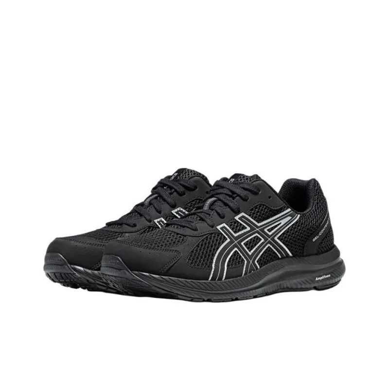 Asics Gel Contend 7 Cushioning Wear Resistant Low Top Casual Running Shoes Men's Black-1