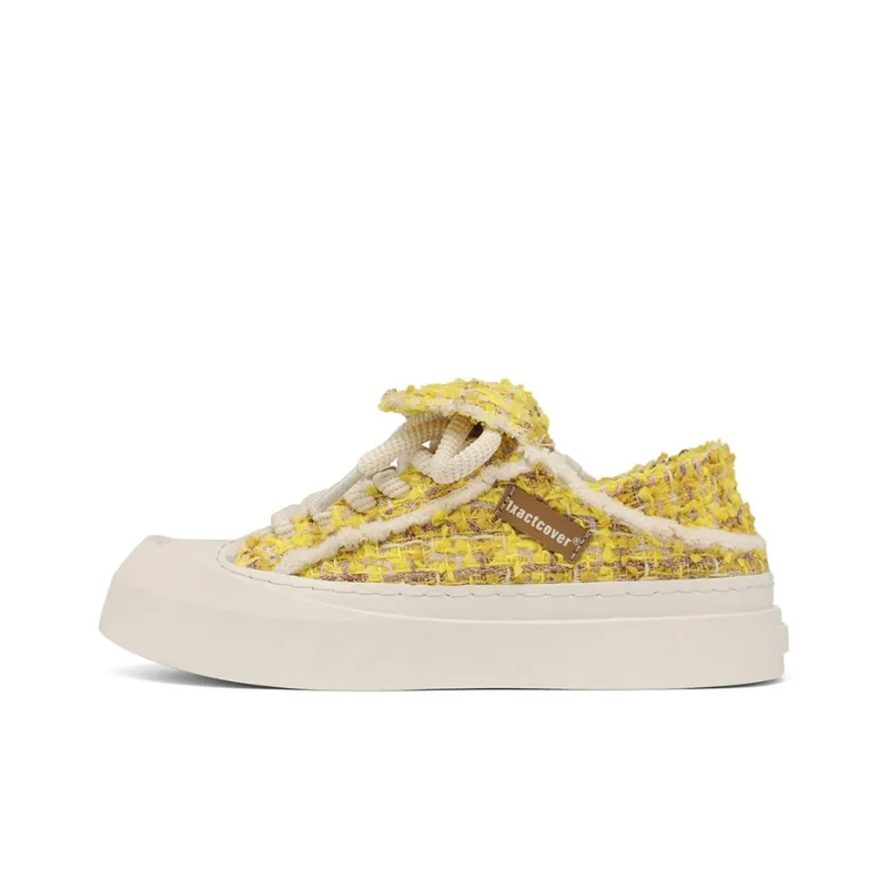 1xact Cover Skateboard Shoes Women's Low Top Youthful Pink/Cute Yellow/Light Beige-9