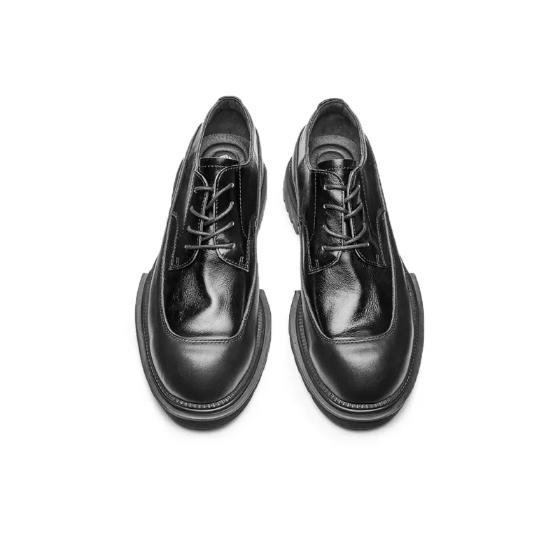 LEYGMENLG Men's Casual Shoes Men Low Top Black/Black & Coffee-2