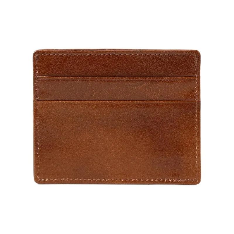 Beams Cow Leather Card Holder Regular Men's Brown-1