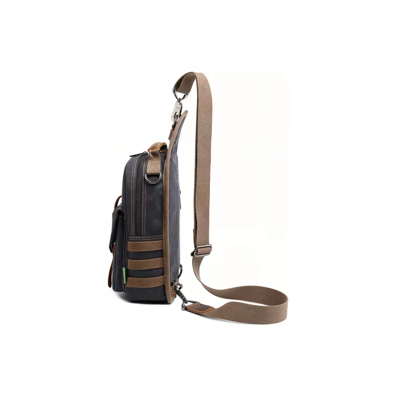 WAY ONE Canvas Canvas Bag Sling Bag Regular Unisex Multicolor-7
