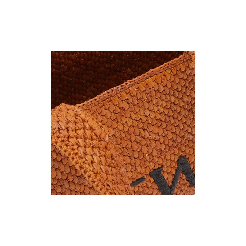LOEWE Font Tote Raffia Tote Bag Shopping Bag Handbag Small Size Women's Honey Gold-5